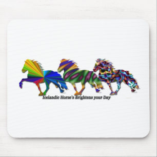 Wilde IJslandse paarden Muismat