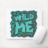 Wilde ik Dalmatian Brown en Blauwgroen design Muismat (Met muis)