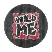 Wilde ik Snake Black en Red Print Snijplank (Voorkant)