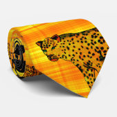 Wilde jaguar-patroonStropdas Stropdas (Opgerold)