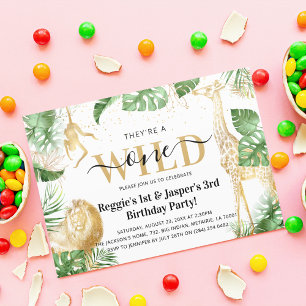 Wilde Jungle Verjaardag met Groene Decoraties & Go Kaart
