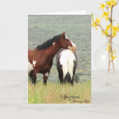 Wilde Kaart ~ Amerikaanse Mustangs (Gele Bloem)