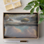 Wilde kalkoen door stroom schilderen tissuepapier (Geschenk)