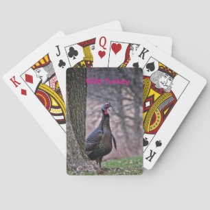 Wilde kalkoen pokerkaarten
