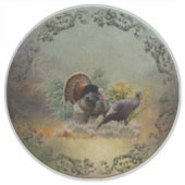 Wilde kalkoen sticker (Voorkant)