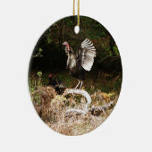 Wilde kalkoenen keramisch ornament (Rechts)