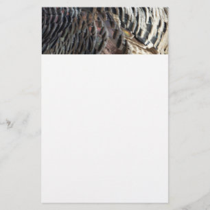 Wilde kalkoenveren I Abstracte natuurontwerp Briefpapier