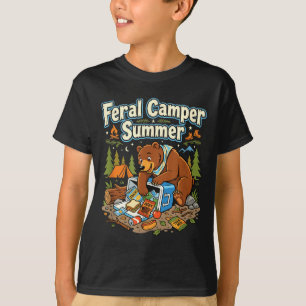 Wilde kampeerder weekend bos backpacken enthousias t-shirt