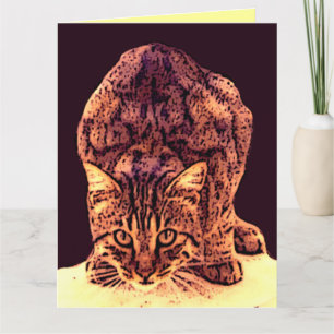 WILDE KAT KITTEN KAART