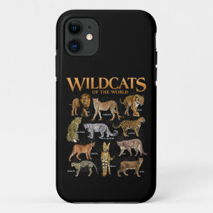 Wilde Katachtigen Dieren van de Wereld Educatieve  iPhone 11 Hoesje