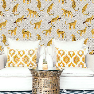 Wilde Katachtigen Jachtluipaard Luipaard Beige Ora Behang