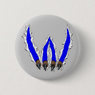 Wilde katten die door het design worden gespoten - ronde button 5,7 cm