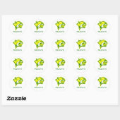 WILDE KATTEN RONDE STICKER (Vel)