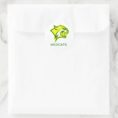 WILDE KATTEN RONDE STICKER (Tas)