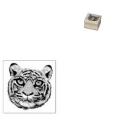 Wilde kattenkop Rubberstempel Rubberstempel (Gestempeld)
