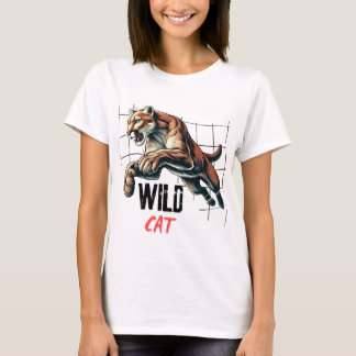 Wilde kattentijger t-shirt