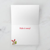 Wilde kerst van feestdieren feestdagen kaart (Binnen)