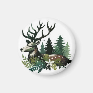 Wilde kerstbloem magneet