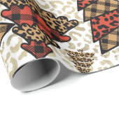 Wilde kerstbomen inpakpapier (Rol Hoek)