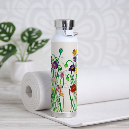 Wilde Klaprozen Waterfles (Yoga)