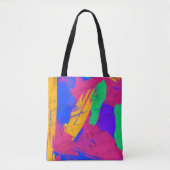 Wilde kleuren en Muzieknoten Draagtas (Voorkant)