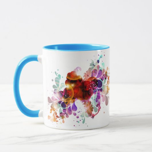 Wilde Kleurensplash Mok (Links)