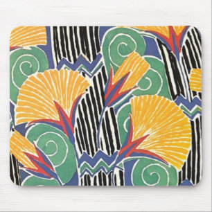 Wilde kleurrijke kunst Deco Floral Mousepad Muismat
