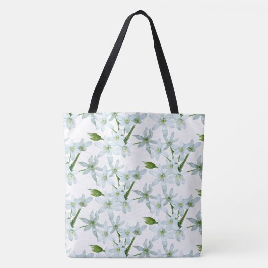 Wilde knoflook bloemen kot. Canvas tas (Voorkant)