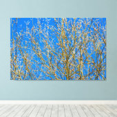 Wilde knoppen - ochtend van de lente canvas afdruk (Insitu (Houten vloer))