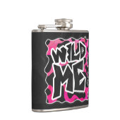 Wilde Koe Roze en Wit Heupfles (Rechts)