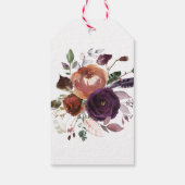 Wilde Koninklijke Bloei | Dank Je Bericht Cadeaulabel (Achterkant)