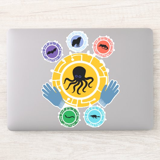 Wilde kratt broers sticker (Computer)