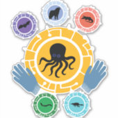 Wilde kratt broers sticker (Voorkant)