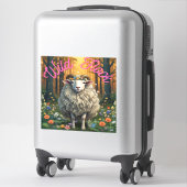 Wilde kudde schapen sticker (Koffer)