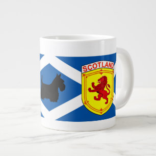 Wilde Leeuw/ St. Andrews vlag/Scottish Terrier Extra Grote Beker
