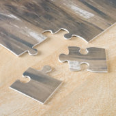 Wilde Leopard Wilde Dierenpatroonbruin Legpuzzel (Zijkant)