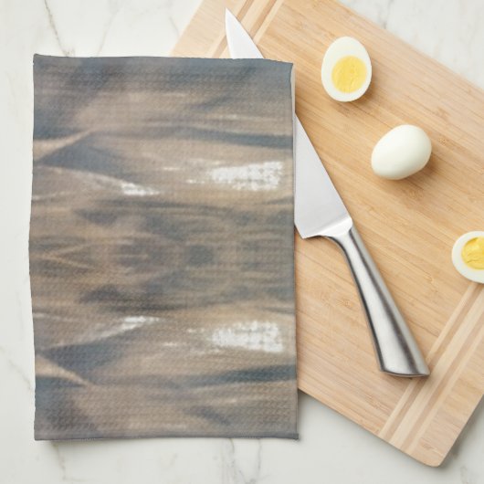 Wilde Leopard Wilde Dierenpatroonbruin Theedoek (Quarter Fold)