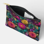 Wilde Levendige Bloemen En Veren Tas (Open)