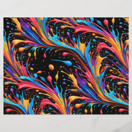 Wilde Levendige Verfspatten