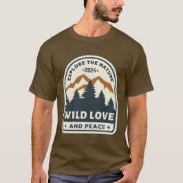 Wilde liefde en vrede t-shirt