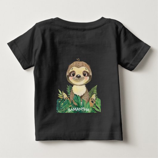 Wilde luiaard baby (Achterkant)