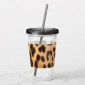 Wilde luipsplaat acryl drinkbeker (Achterkant)