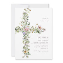 Wilde meauwe bloem kruist de Baptism Christening