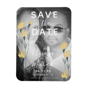 Wilde met de hand getrokken Botanisch sparen de Da Magneet