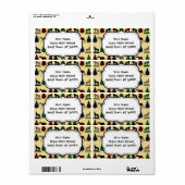 Wilde Moose Wolf Wilderness Mountain Cabin Rustic Etiket (Full Sheet)