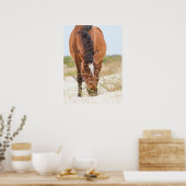 Wilde mosterdpaarden of bankerpaarden poster (Keuken)