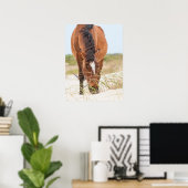 Wilde mosterdpaarden of bankerpaarden poster (Thuiskantoor)