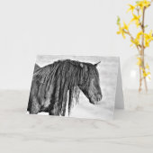 Wilde Mustangs uit het westen Kaart (Gele Bloem)