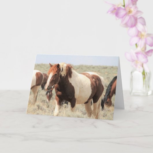 Wilde Mustangs uit het westen Kaart (Orchidee)