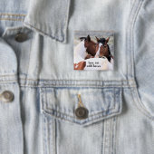 Wilde Mustangs uit het westen Vierkante Button 5,1 Cm (In situ)